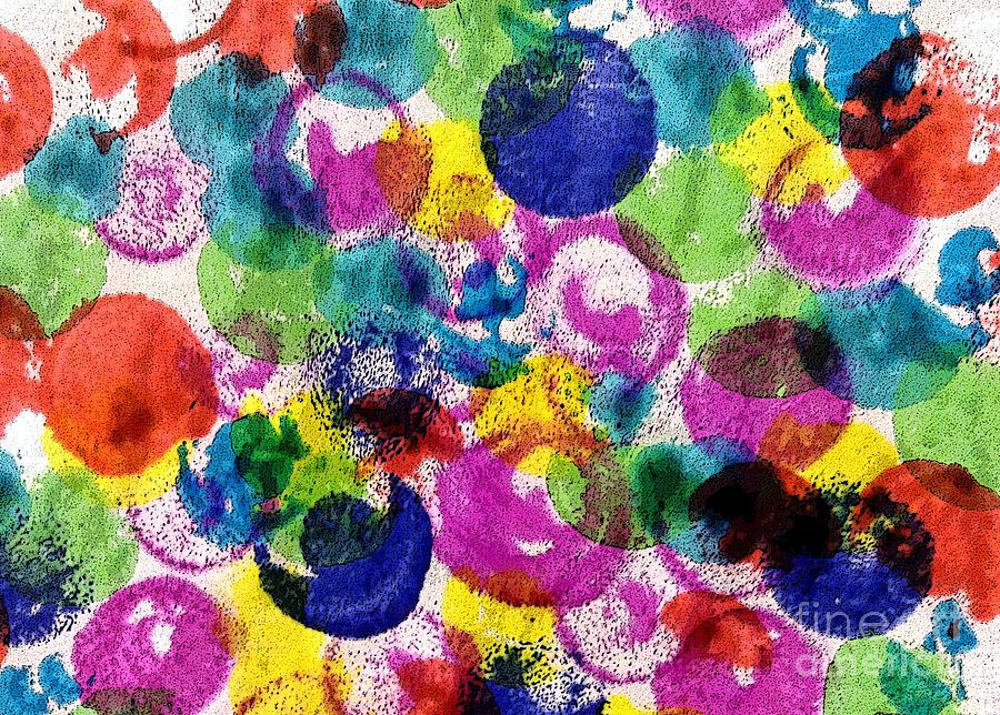 Primary Colors Painting - Color Bubbles by Barbie Corbett-Newmin