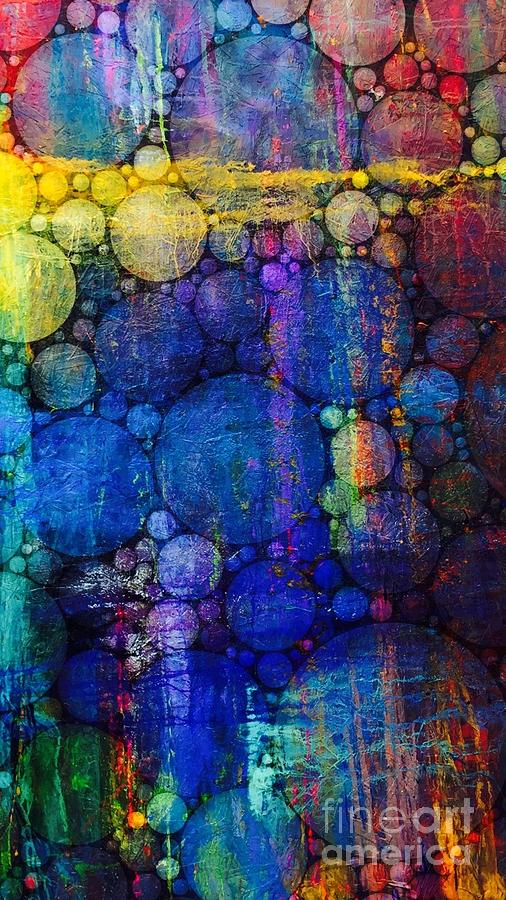 Color Bubbles Painting by Milisa Miner