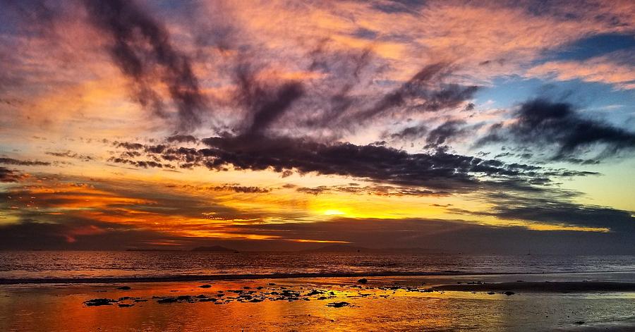 Sunset Photograph - Color Burst Malibu Sunset by Matt Quest