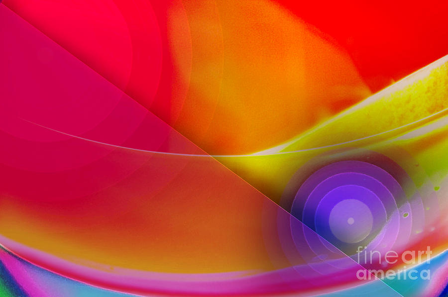 Color Burst Rainbow Abstract Digital Art by Andee Design