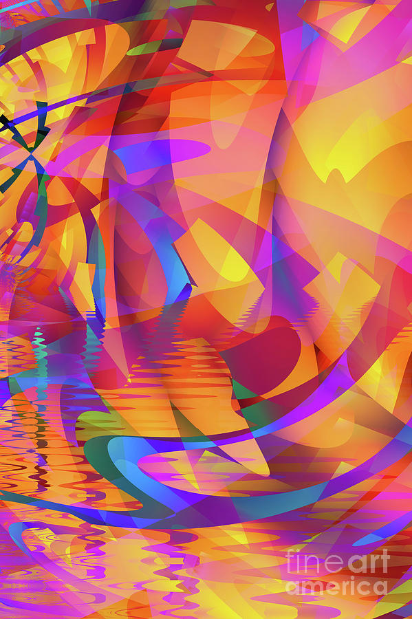 Fantasy Digital Art - Color Chaos by John Edwards