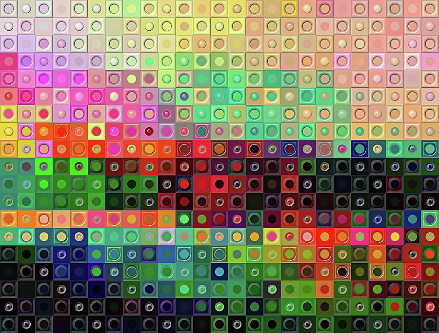 Color Coded Digital Art by Wendy J St Christopher