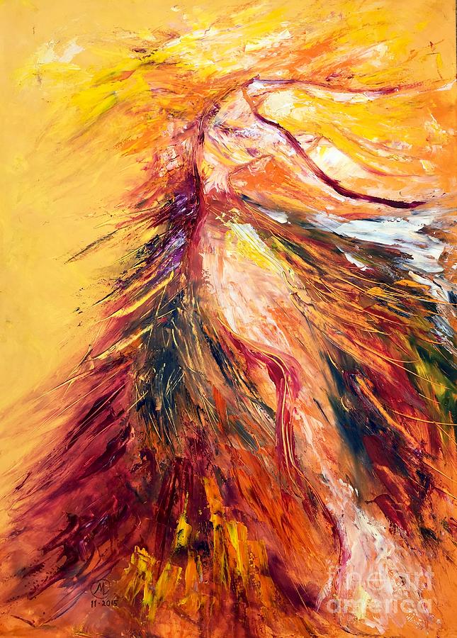Color Dance Painting by Marat Essex