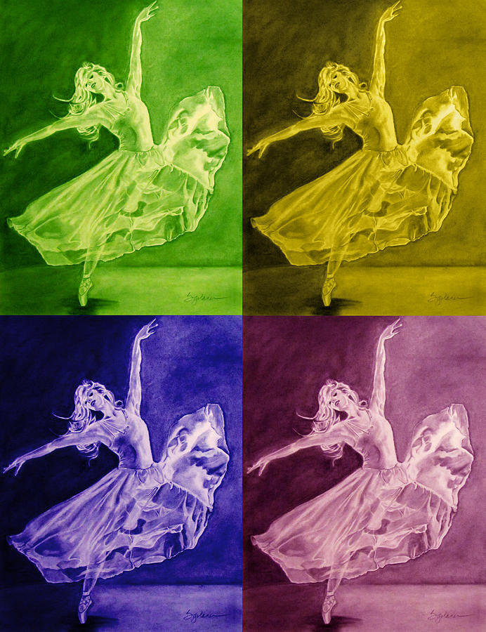 Pop Art Ballerina Digital Art - Color Dancer by Sandra Presley