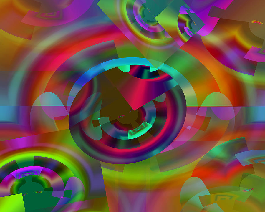 Fantasy Digital Art - Color Dome by Lynda Lehmann