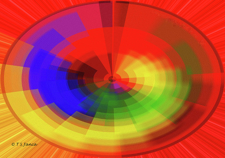 Color Drawing Abstract # 10 Digital Art by Tom Janca