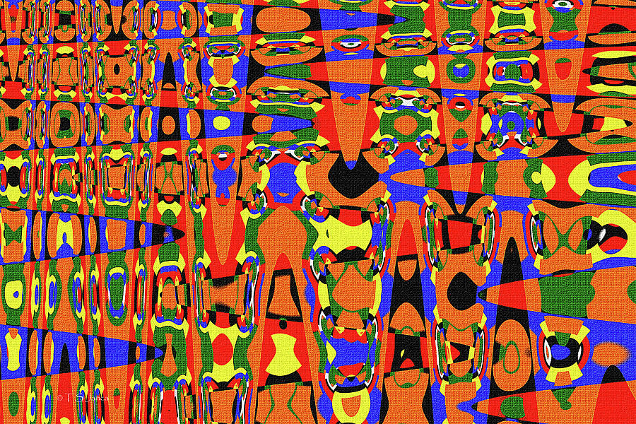 Color Drawing Abstract #2 Digital Art by Tom Janca
