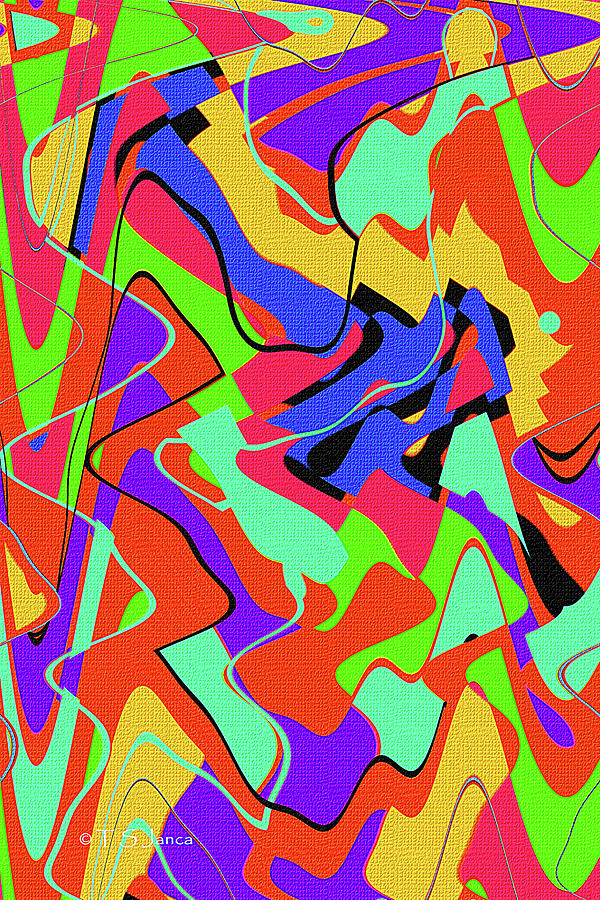 Color Drawing Abstract #3 Digital Art by Tom Janca