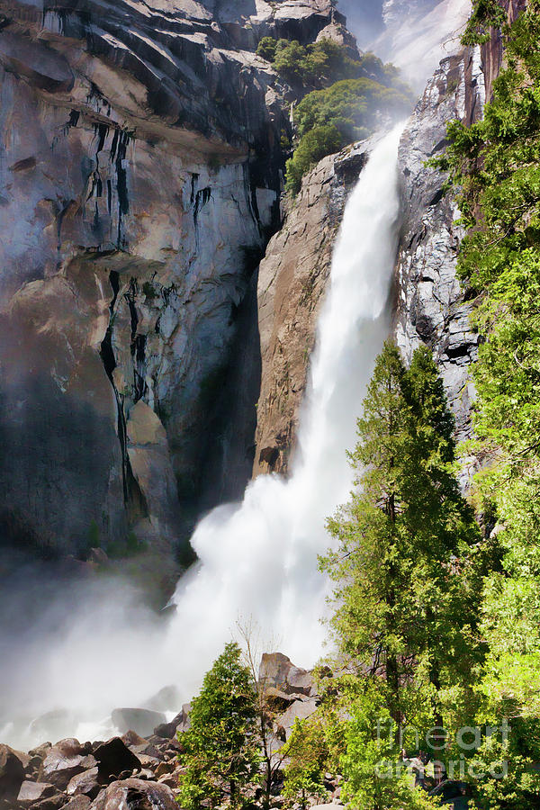 Color Falls California Yosemite  Photograph by Chuck Kuhn