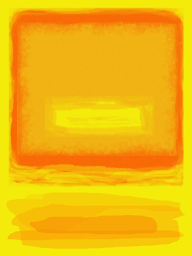 Color Field Sunset Yellow Painting by Anne Cameron Cutri