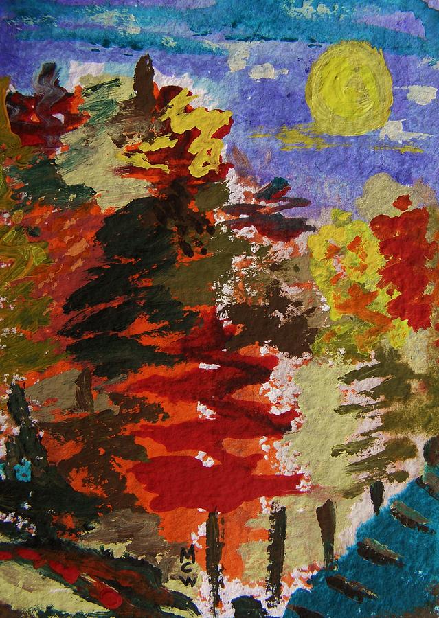 Color Forest Painting by Mary Carol Williams