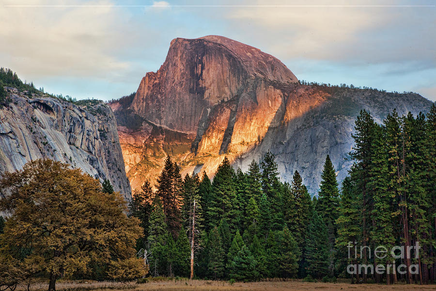 Yosemite National Park Photograph - Color Half Dome Yosemite National Park  by Chuck Kuhn