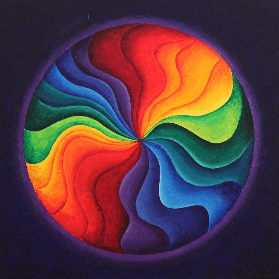 Mandala Painting - Color joy by Erik Grind