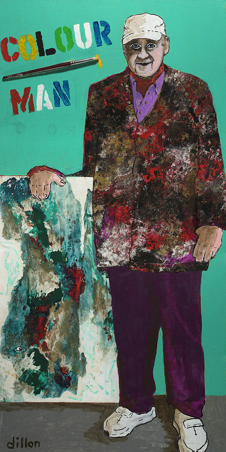 Abstract Mixed Media - Color Man by Richard W Dillon