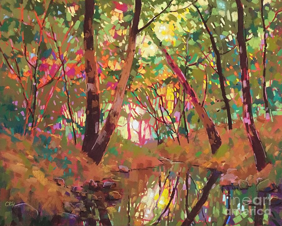 Color of forest Painting by Celine  K Yong
