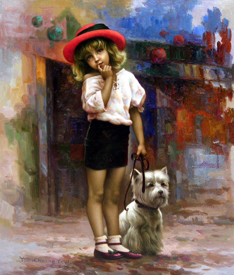 Color of  Melody - walk Painting by Yoo Choong Yeul