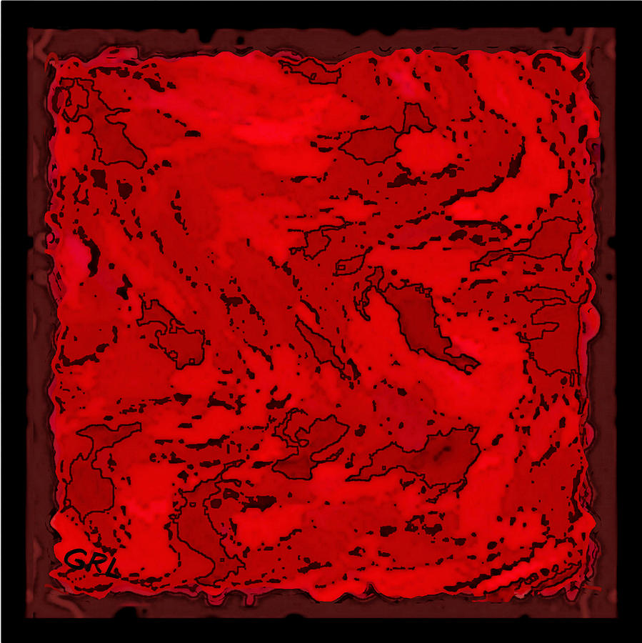 Space Painting - Color Of Red VI II Contemporary Digital Art by G Linsenmayer