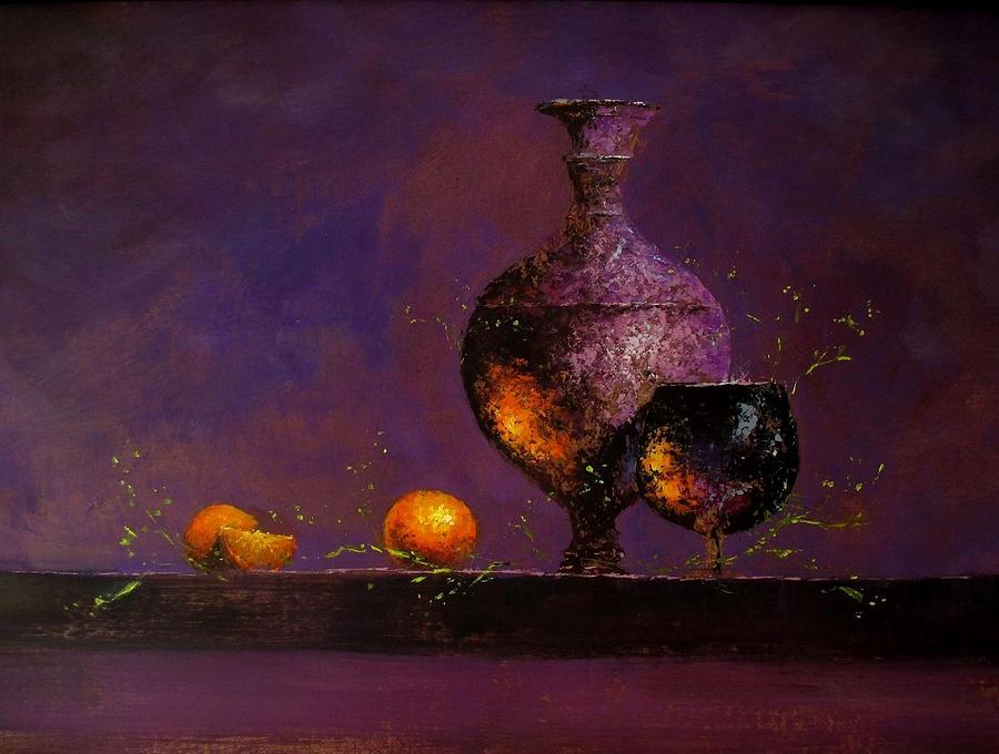 Still Life Painting - Color of the Oranges by Sergey Osipov