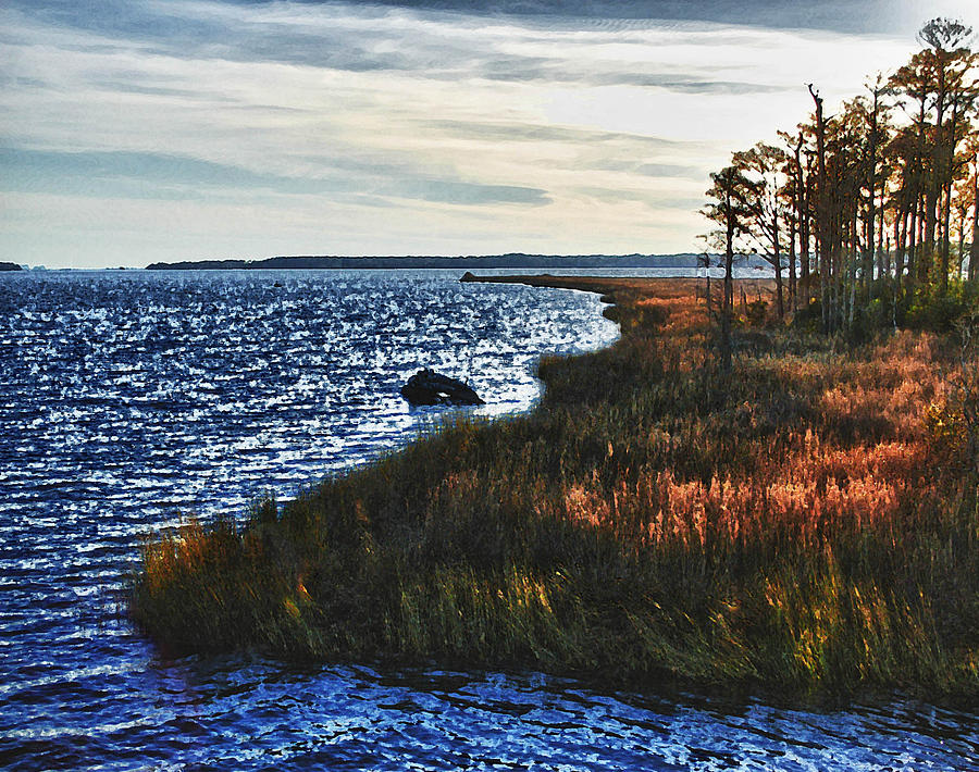 Color of Weeks Bay Painting by Michael Thomas