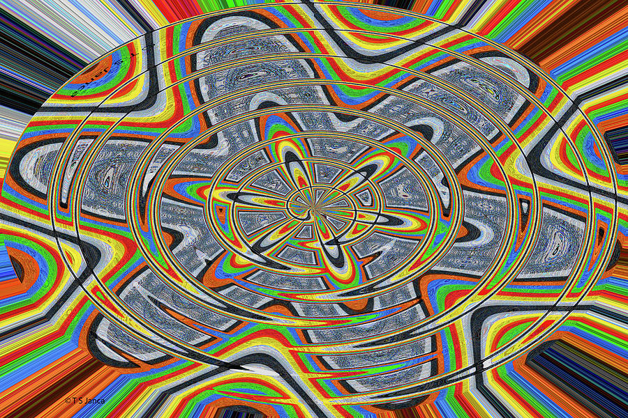 Color Oval #0556 Digital Art by Tom Janca