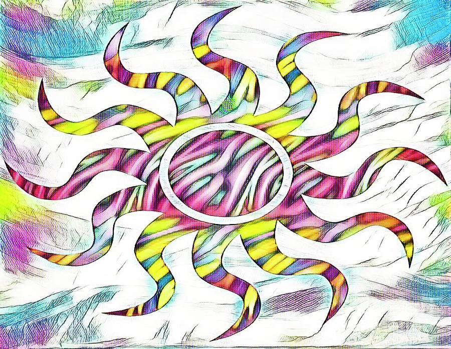 Color Pencil Sun 1 by Toni Somes Color Pencil Sun 1 by Toni Somes