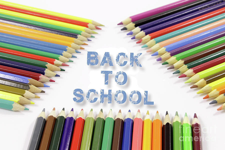 Color Pencils background back to school Photograph by Daniel Ghioldi ...