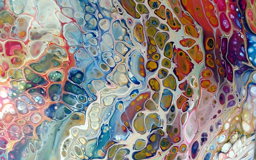 Color Pour Painting by Beth Kluth