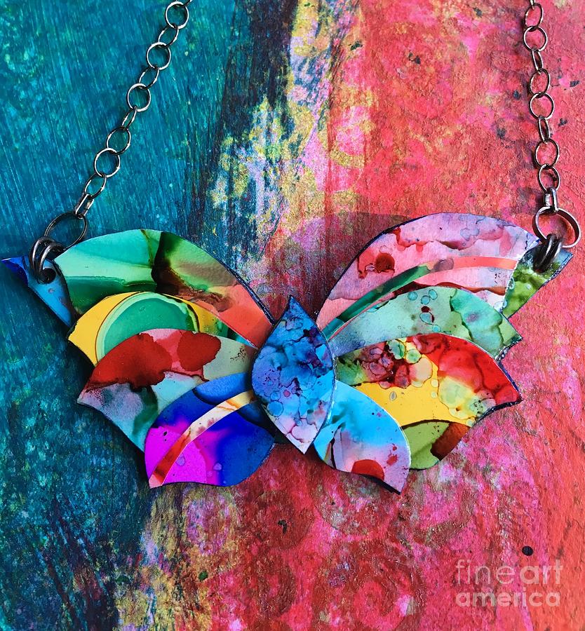 Color Splash Butterfly Painting by Nancy Koehler