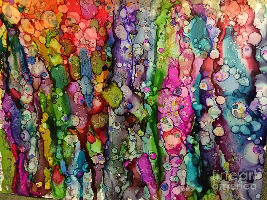 Color Splash Delight Painting by Nancy Koehler