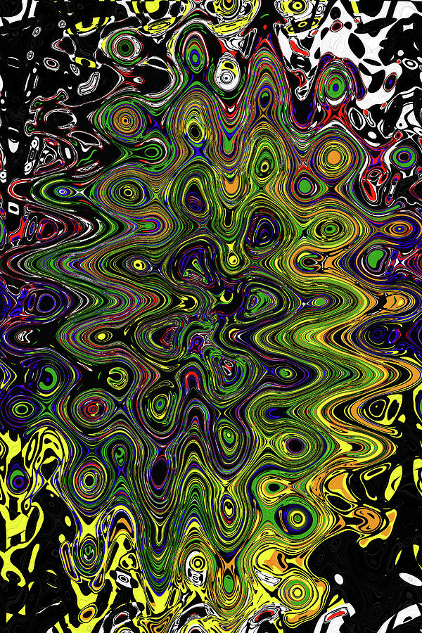 Color Spots Abstract #4 Digital Art by Tom Janca