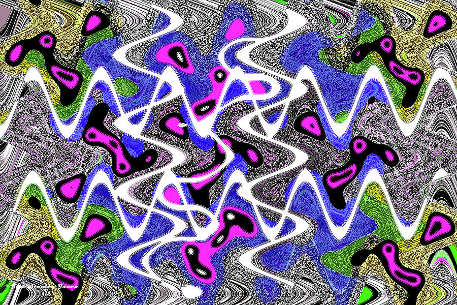Color Spots And Lines  Digital Art by Tom Janca