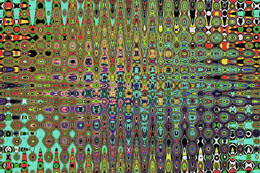 Color Spots Buffet, Abstract Digital Art by Tom Janca