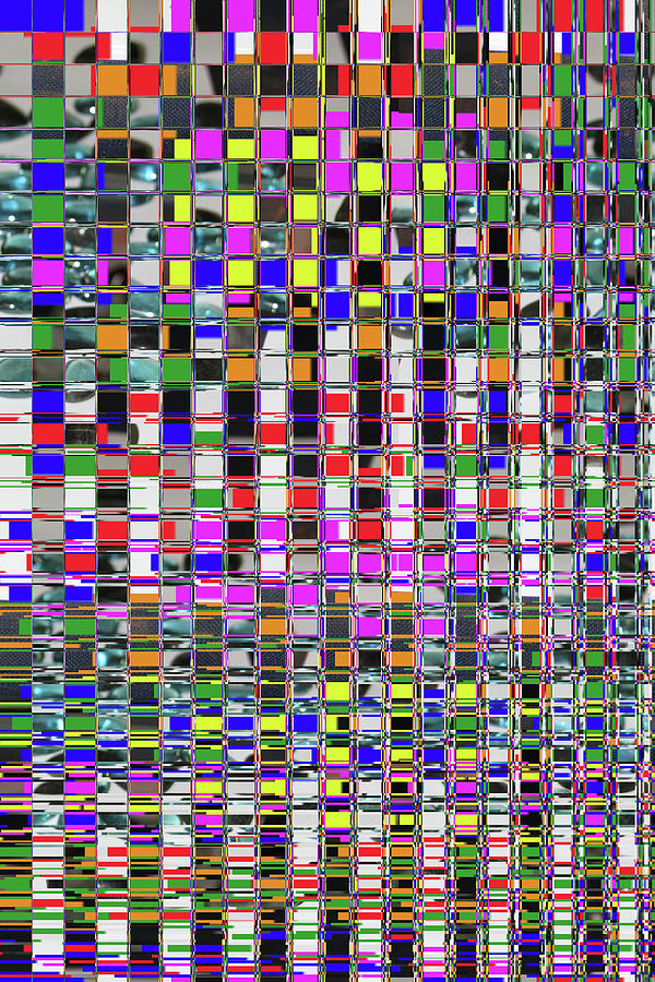 Color Squares Abstract Digital Art by Tom Janca