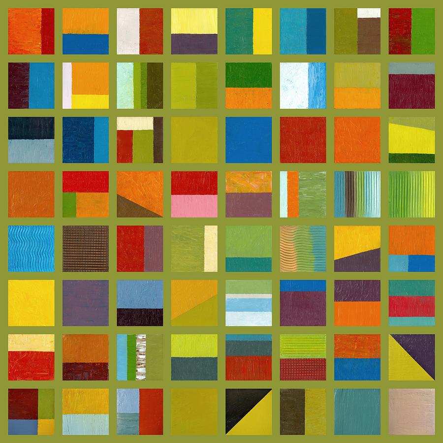 Color Study Collage 64 Painting by Michelle Calkins