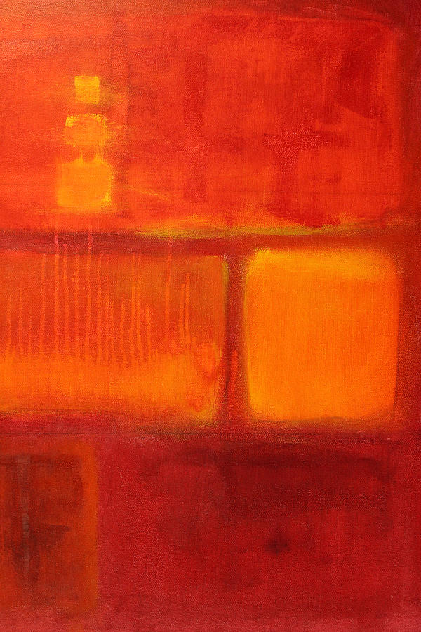 Abstract Painting - Color Study Red by Nancy Merkle