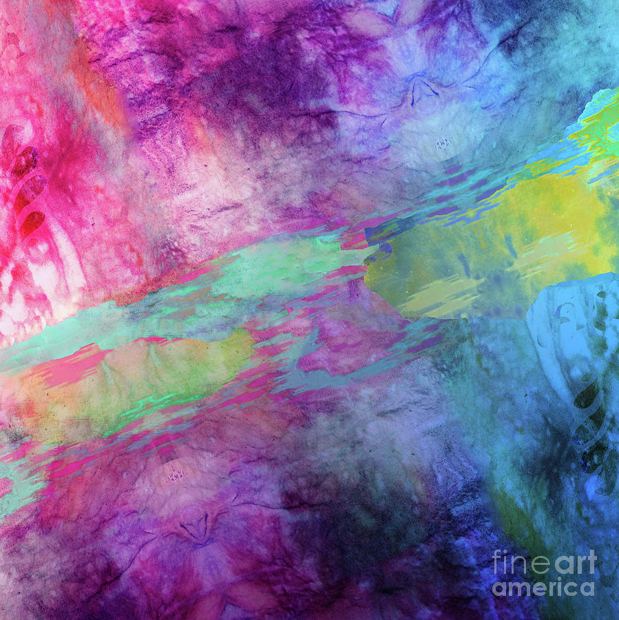 Shibori Painting - Color Theory by Mindy Sommers