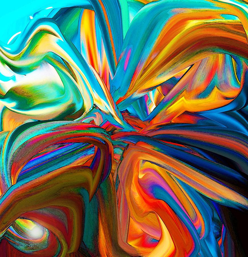 Color Wave 3 Digital Art by Phillip Mossbarger