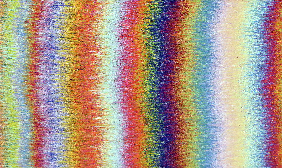 Color Wave Study Number Two Painting by Stephen Mauldin