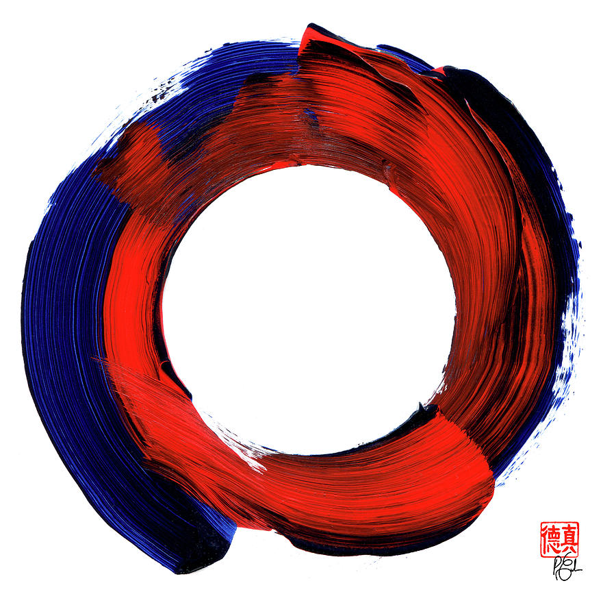 Color Zen Circle Painting by Peter Cutler