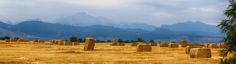 Mountain Photograph - Colorado Agriculture Farming Panorama View by James BO Insogna