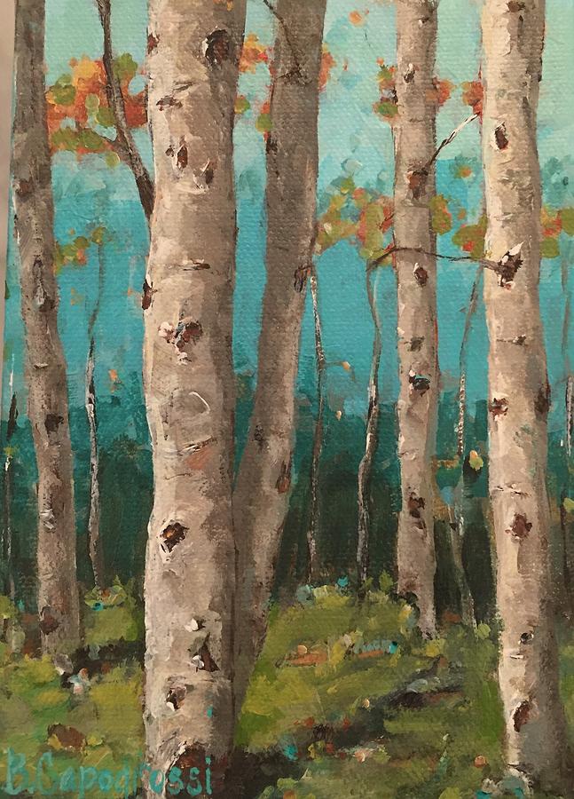 Colorado Birches Painting