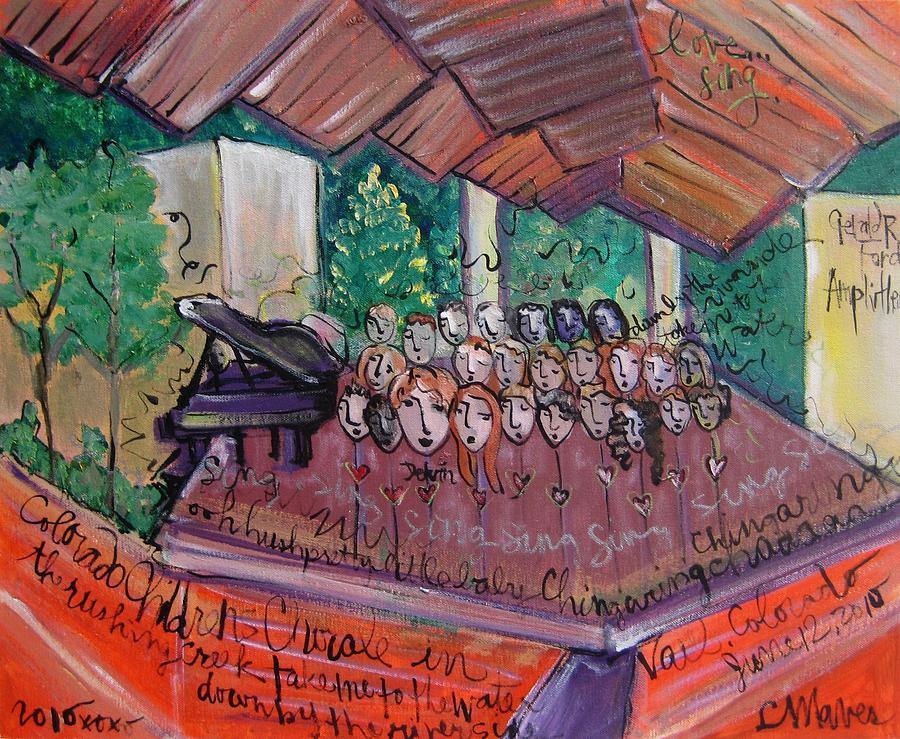 Colorado Childrens Chorale Painting by Laurie Maves ART