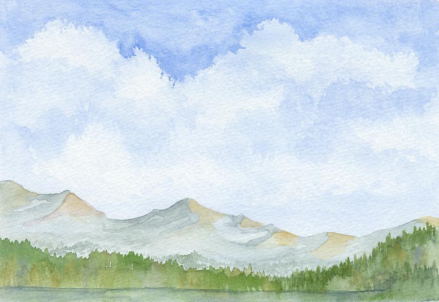 Clouds Painting - Colorado Cloudscape by Denise Hoff Clouds Painting - Colorado Cloudscape by Denise Hoff