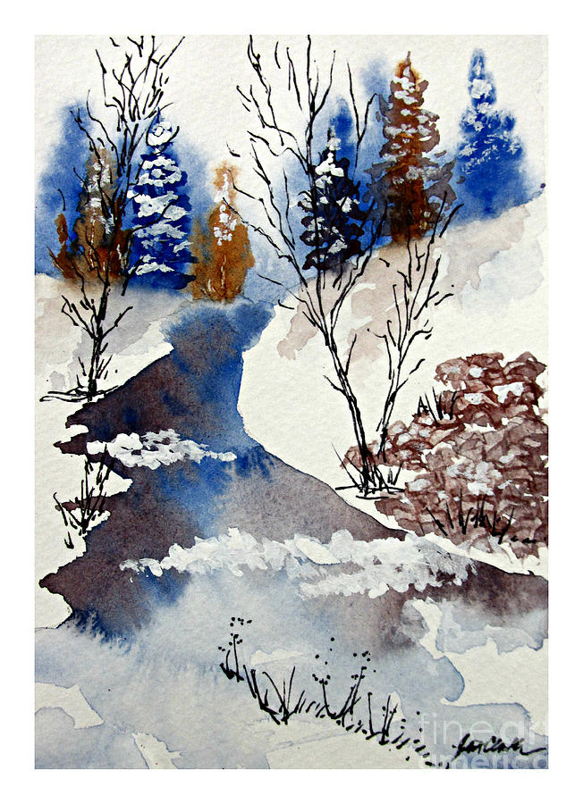 Colorado Cold Painting by Janet Cruickshank - Fine Art America