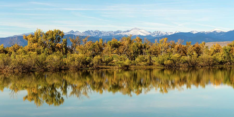 Colorado Continental Divide Autumn Reflections Panorama Photograph by James BO Insogna