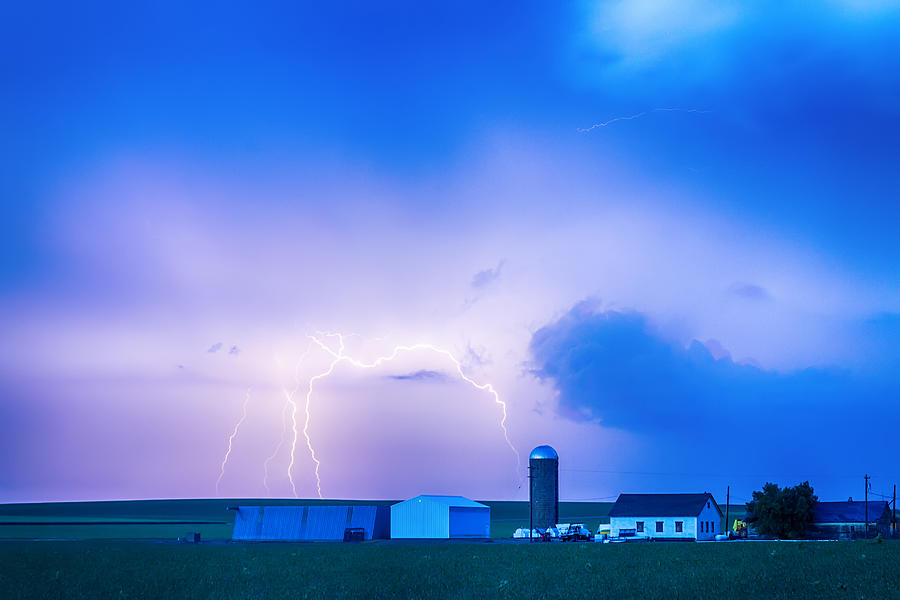 Colorado Country Lightning Storm Photograph