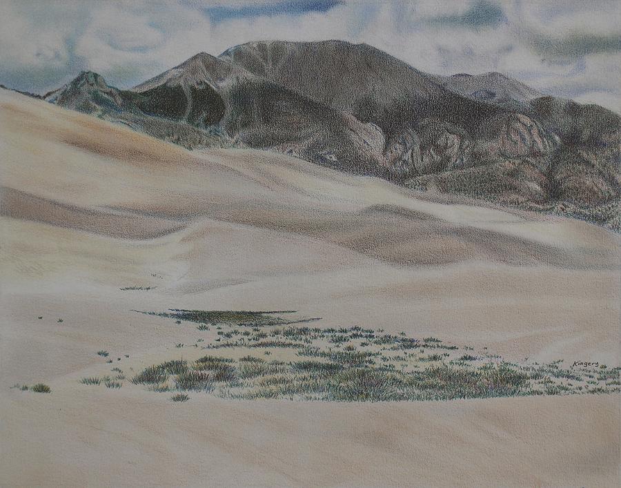 Colorado Dunes Drawing by Scott Kingery