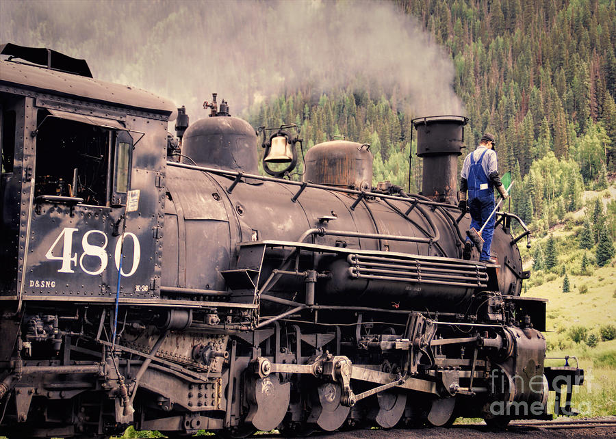 Transportation Photograph - Colorado Engine 480  by Janice Pariza