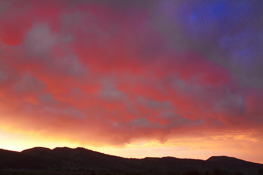 Colorado Front Range Rocky Mountains Foothills Sunset Photograph by James BO Insogna