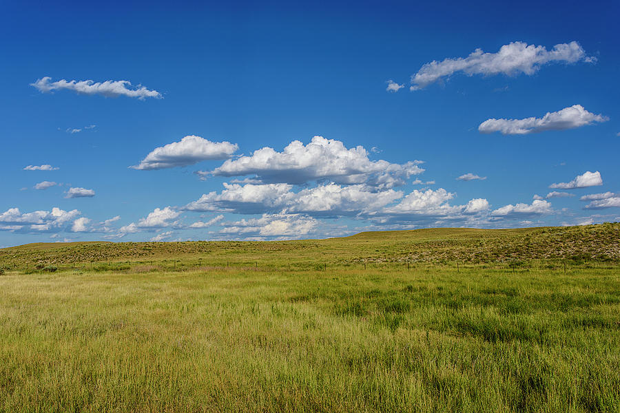 Colorado high prairie and clouds. Photograph by William Royer - Pixels